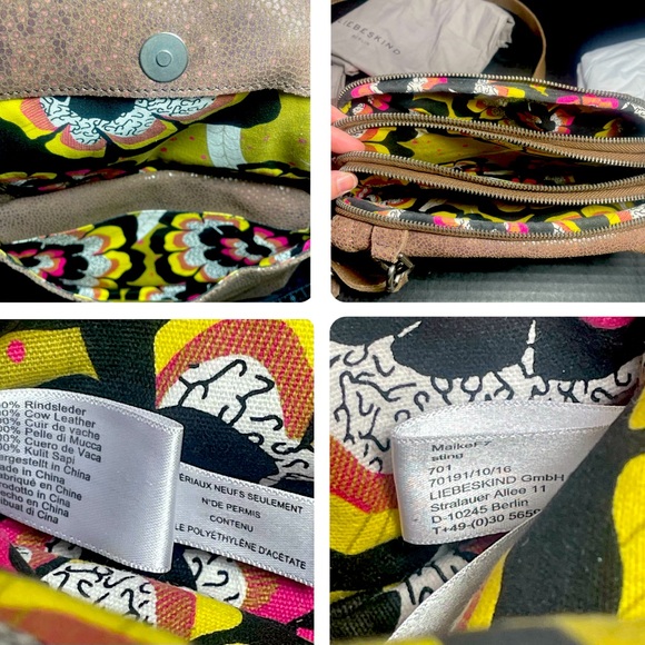 BNWT LIEBESKIND 4 Compartment Crossbody  and Matching Wallet RARE SET - Picture 14 of 16